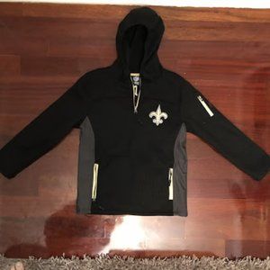 Saints Hoodie - NFL Team Apparel - Size M (10-12)